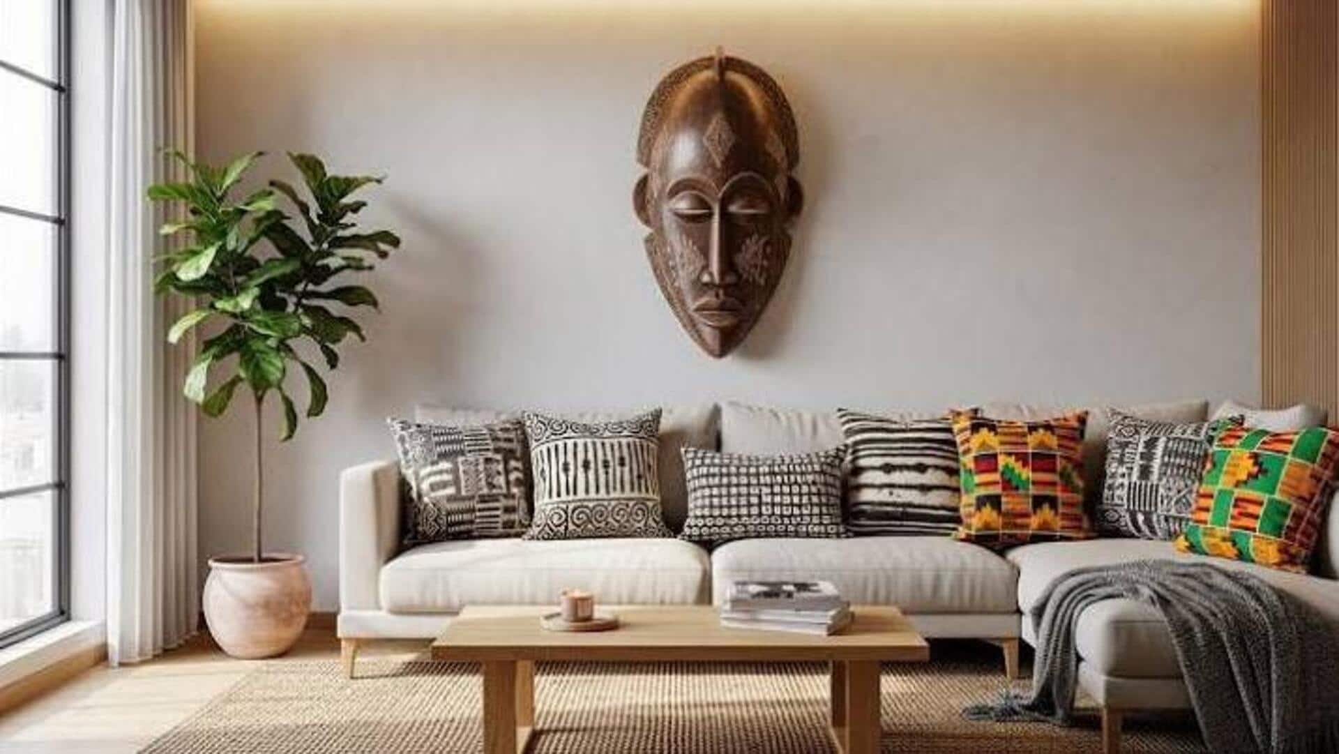 African-inspired decor is perfect for minimalist spaces!