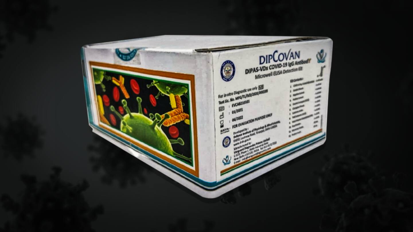 DRDO's antibody detection kit DIPCOVAN approved by the DCGI