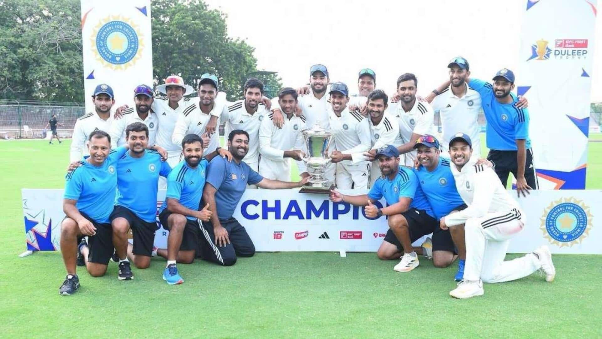 Bengaluru to host inter-zonal Duleep Trophy 2025: Details here