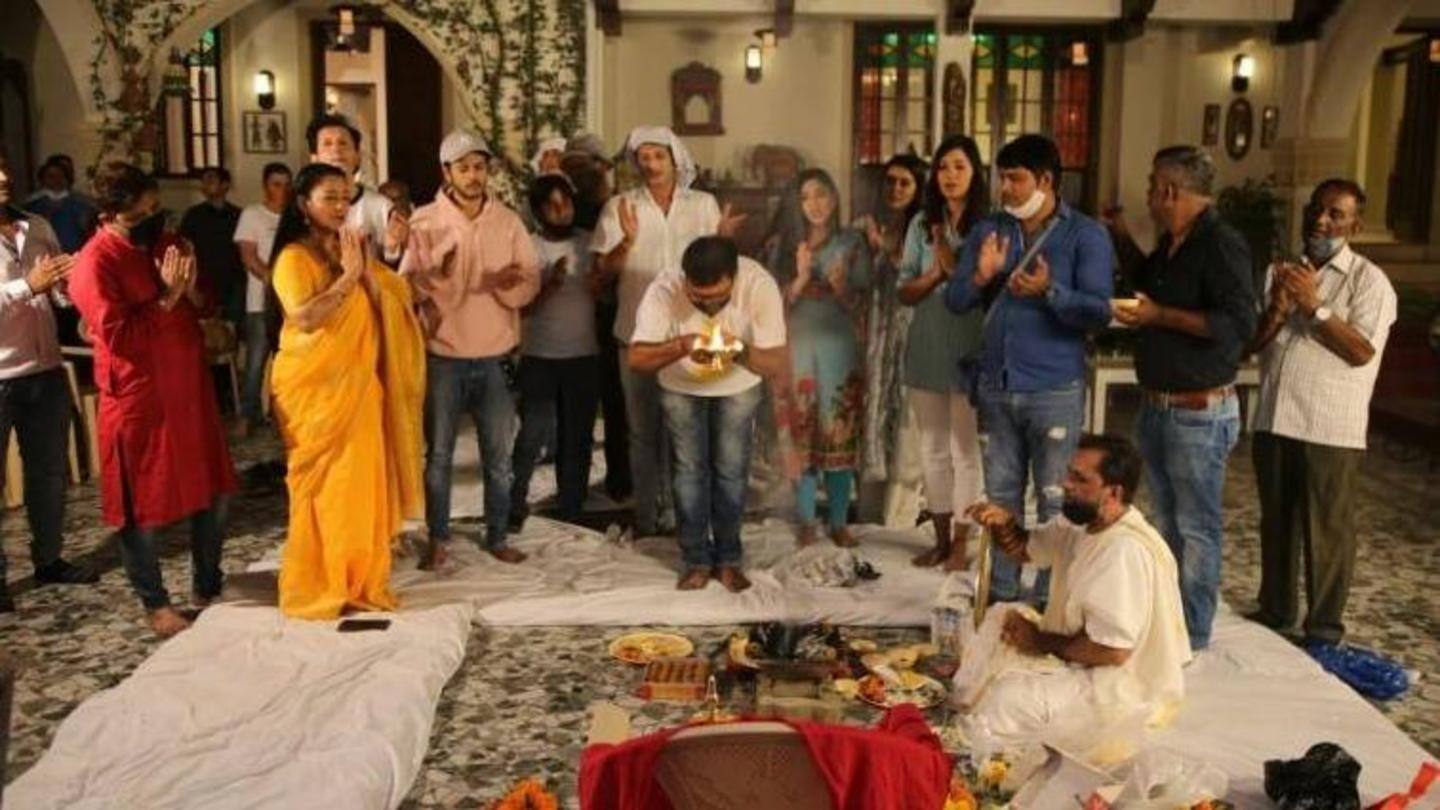 'Puja' ceremony was held ahead of shooting on Friday