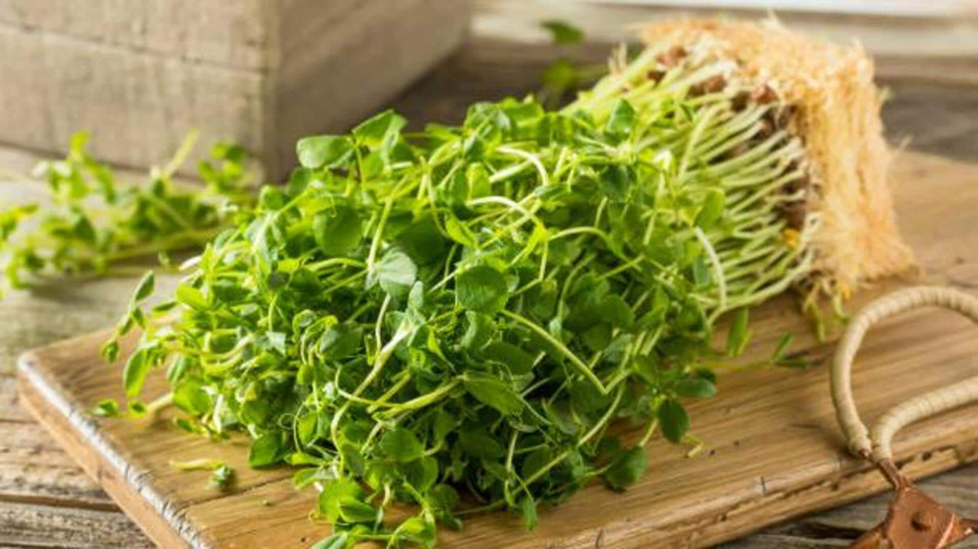 Elevate your meals with fresh pea shoots