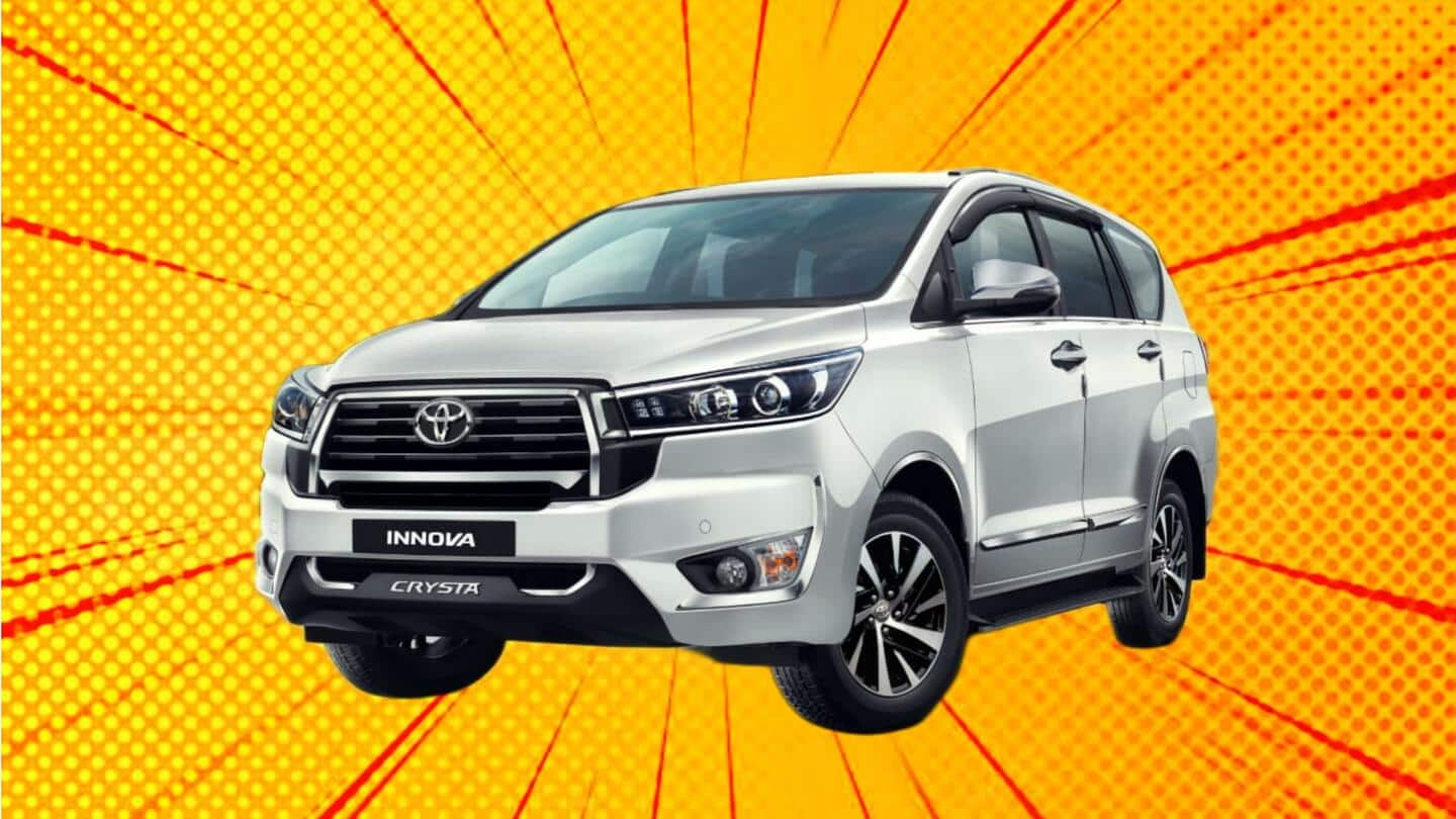 Toyota Innova Crysta makes a comeback in diesel-only avatar