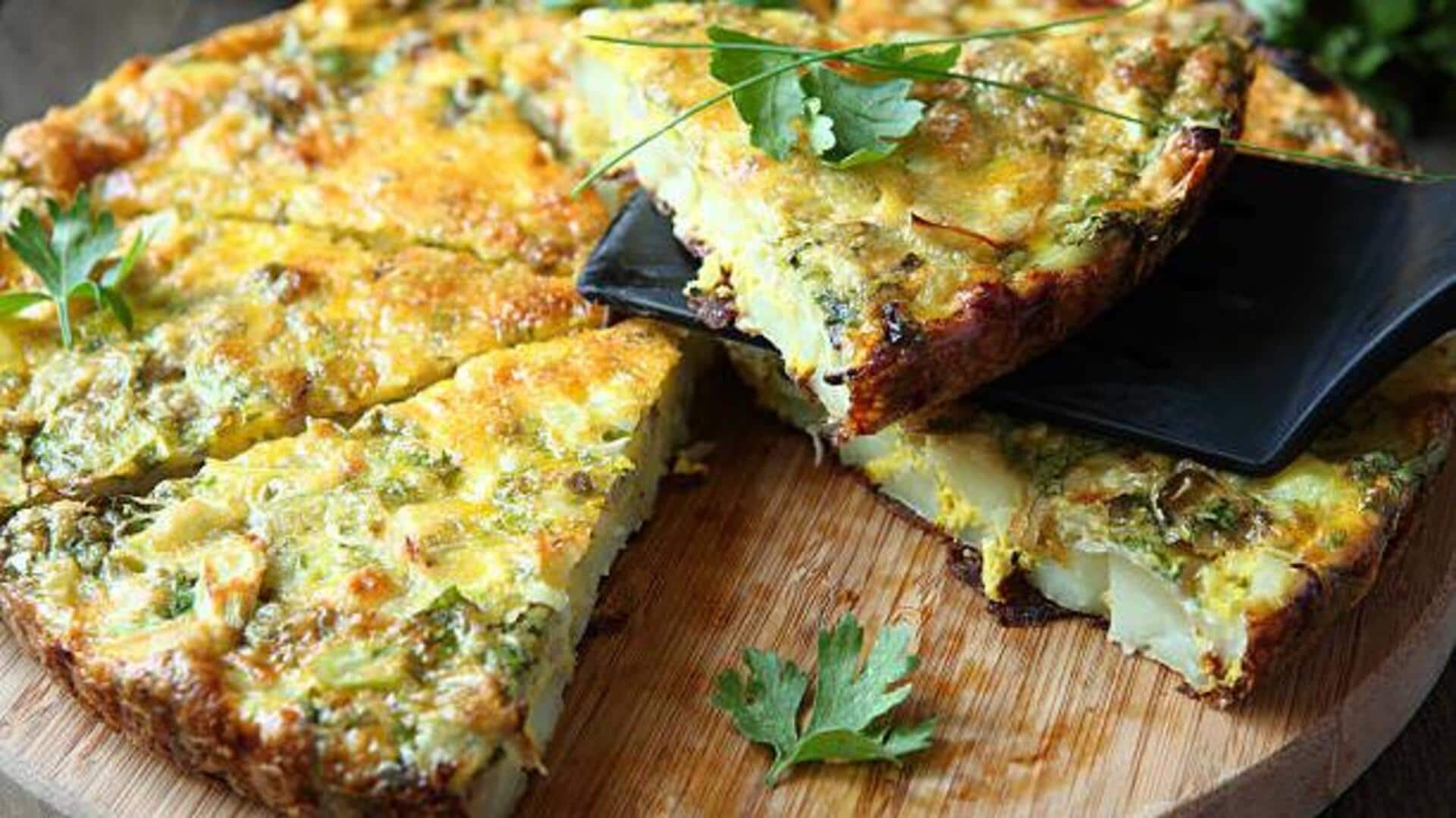 Quick and easy vegetable frittata recipe Quick and easy vegetable frittata recipe