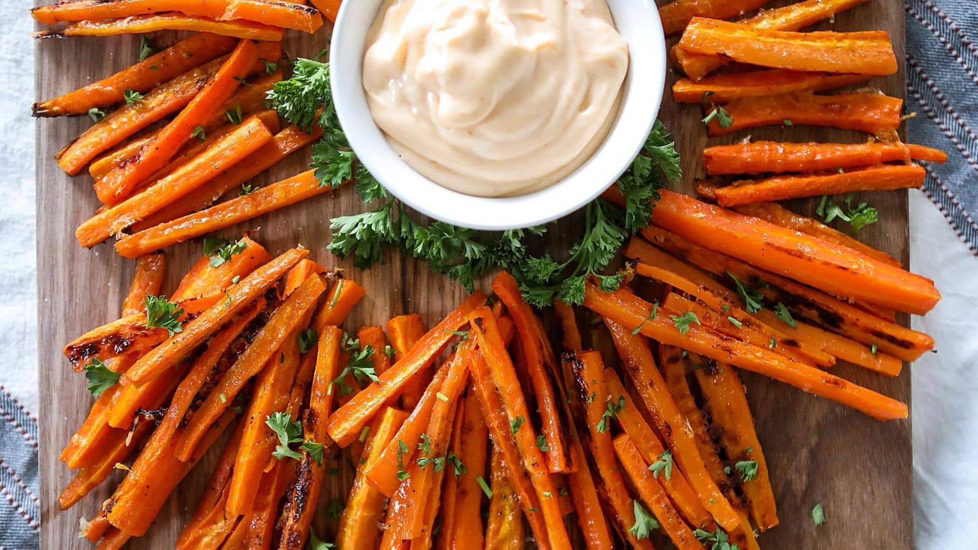 Swap garlic breadsticks with roasted carrot fries Swap garlic breadsticks with roasted carrot fries