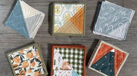 DIY: How to make wax print coasters