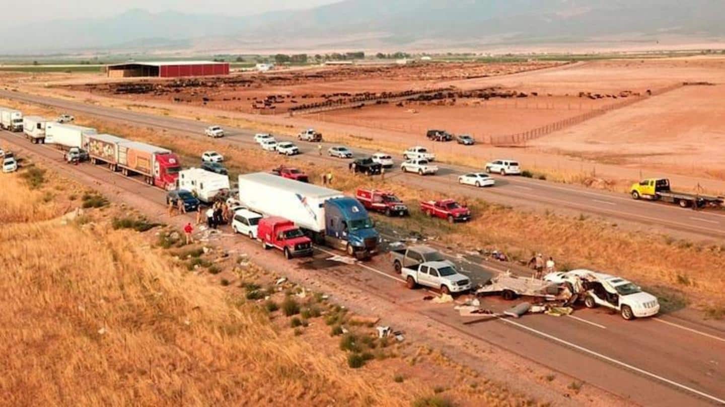 US: Eight killed in 22-car pileup in Utah during sandstorm