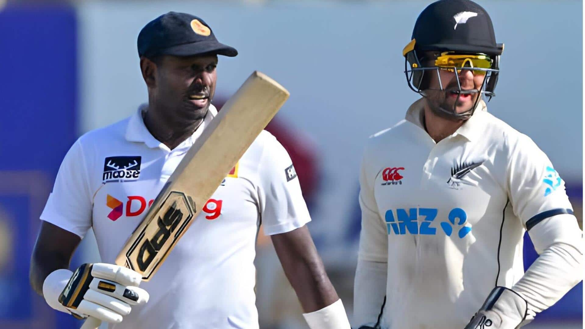 Angelo Mathews slams his 44th Test fifty: Key stats