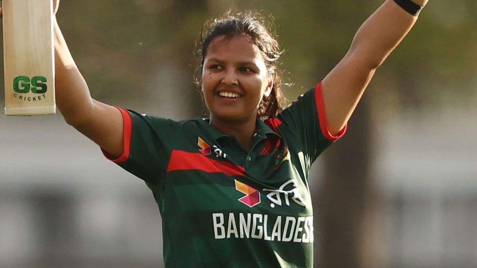 Bangladesh's Sobhana Mostary scripts history with WODI hundred vs Australia
