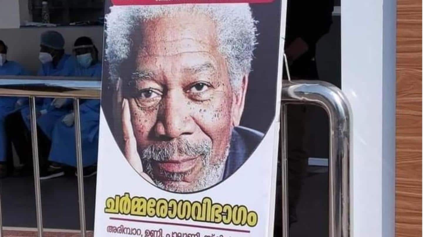 Kerala hospital uses Morgan Freeman's photo for skincare ad, apologizes