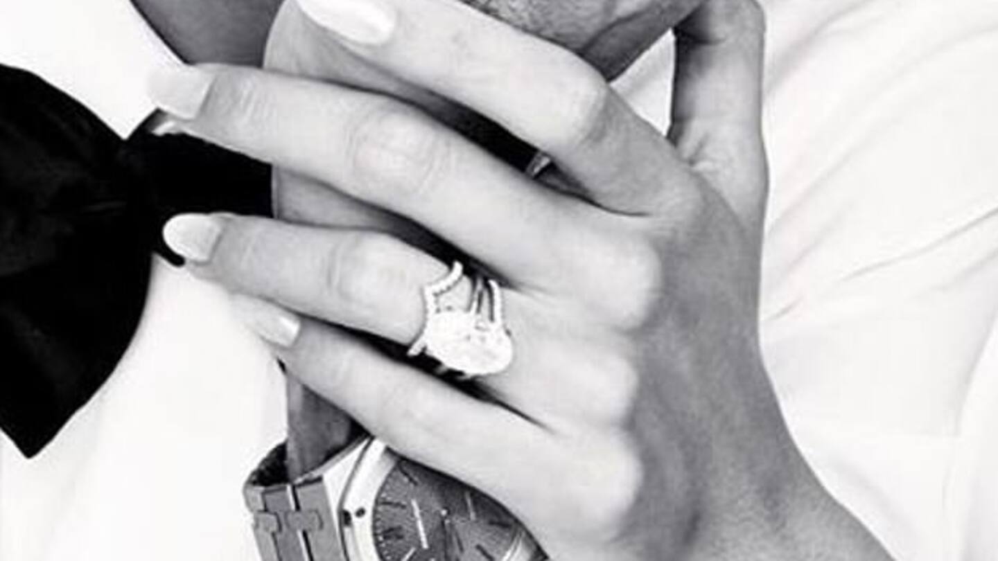 Hailey's engagement ring, which costs roughly half a million Hailey's engagement ring, which costs roughly half a million