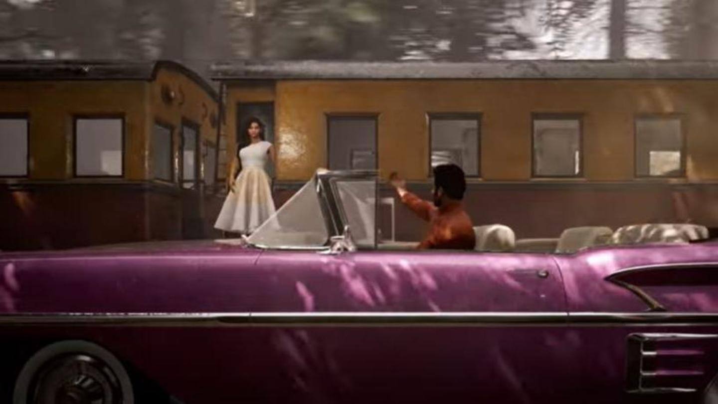 Visuals have animated versions of Prabhas and Hegde Visuals have animated versions of Prabhas and Hegde