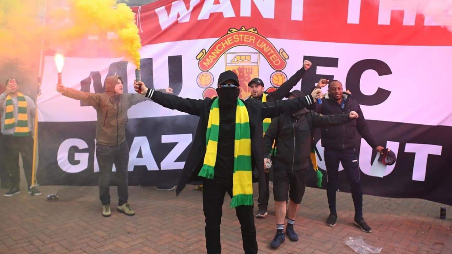 Premier League, Manchester United versus Liverpool postponed after anti-Glazer protest