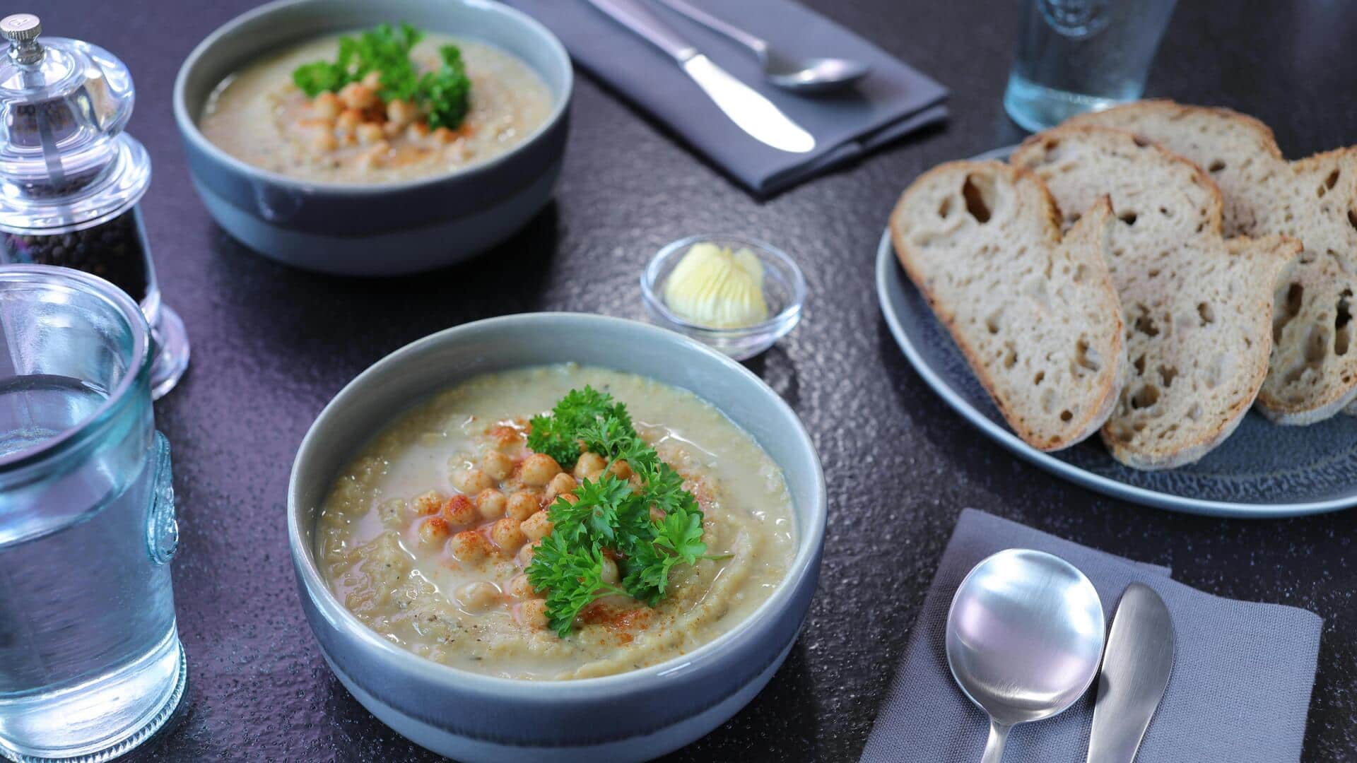 Cozy chickpea soups every vegetarian will love