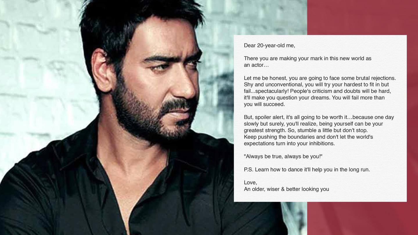 'Learn how to dance,' Ajay Devgn advises his 20-year-old self