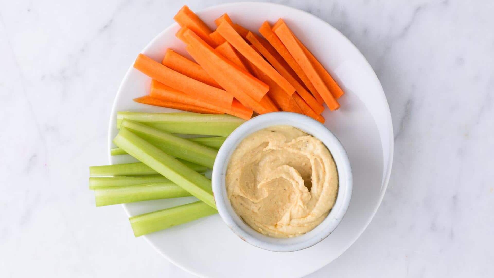 Crunch smarter: Swap chips for carrot sticks and hummus Crunch smarter: Swap chips for carrot sticks and hummus
