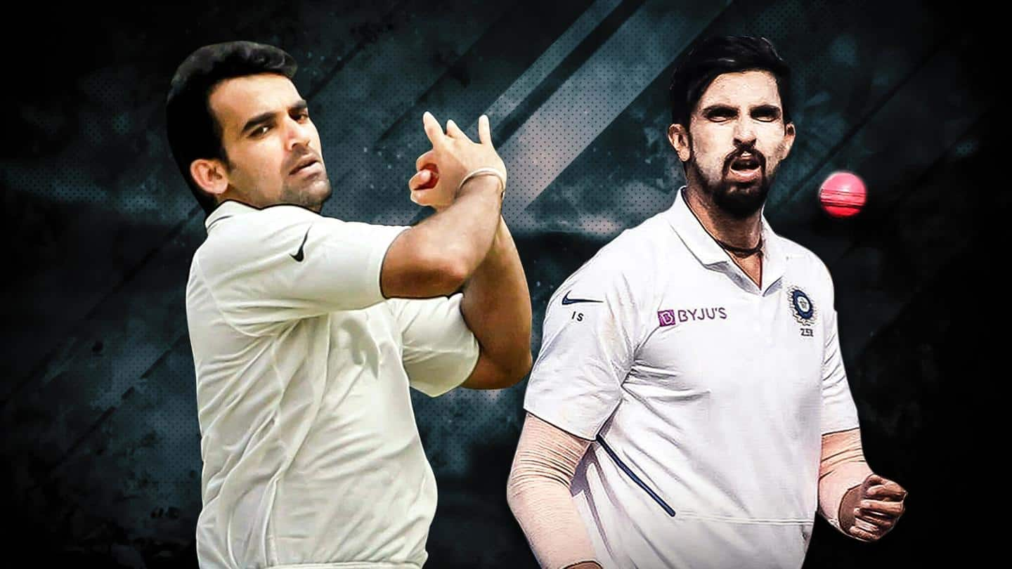 Statistical comparison between Ishant Sharma and Zaheer Khan (Tests)