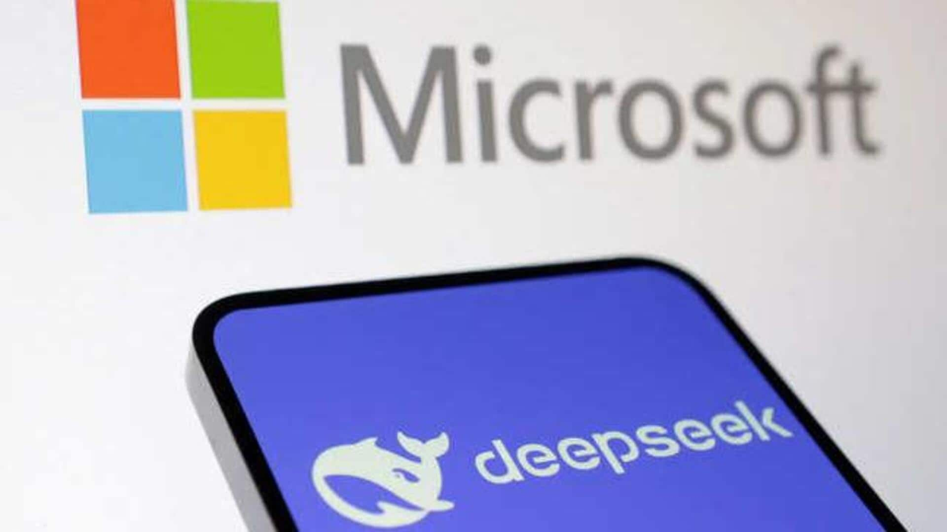 DeepSeek's AI model now available on Microsoft's Azure, GitHub platforms