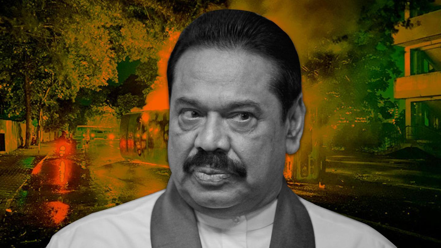 Sri Lanka: Ex-PM Mahinda flees to naval base amid protests