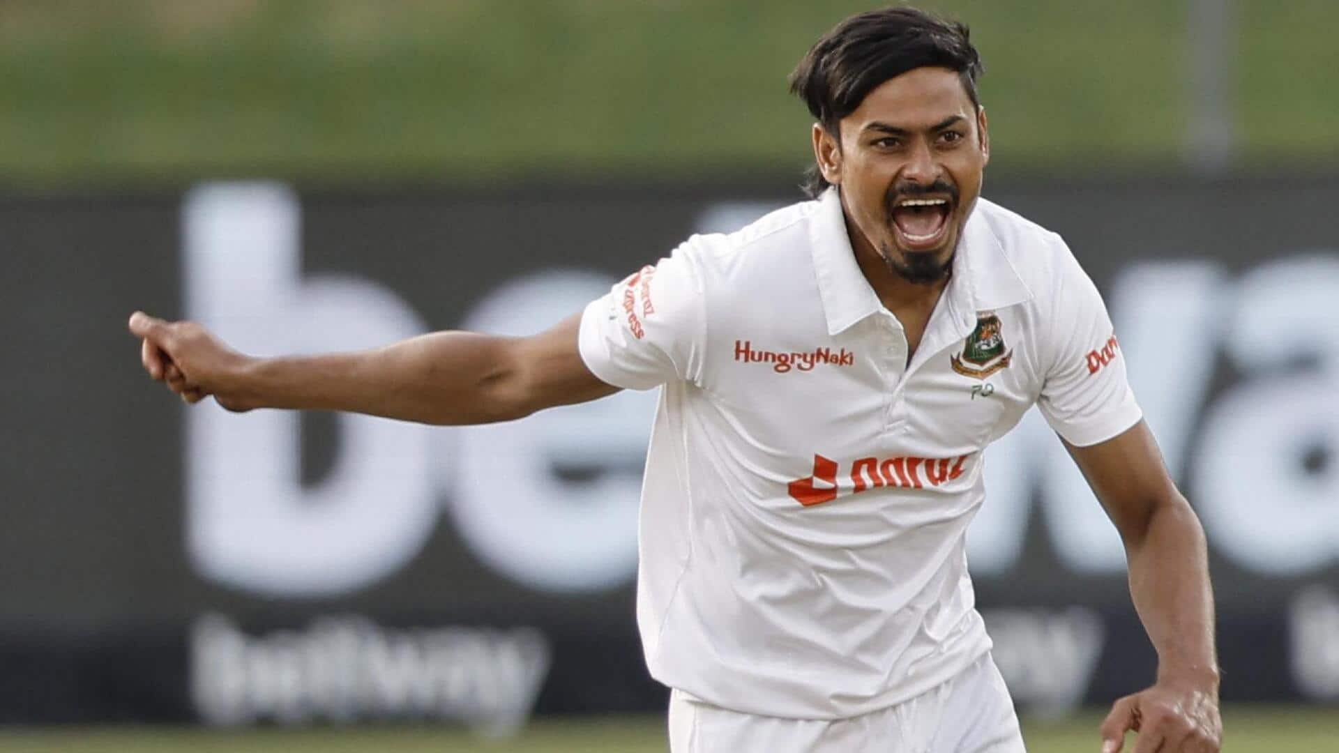 Taijul Islam becomes Bangladesh's joint-highest wicket-taker in Tests: Stats 