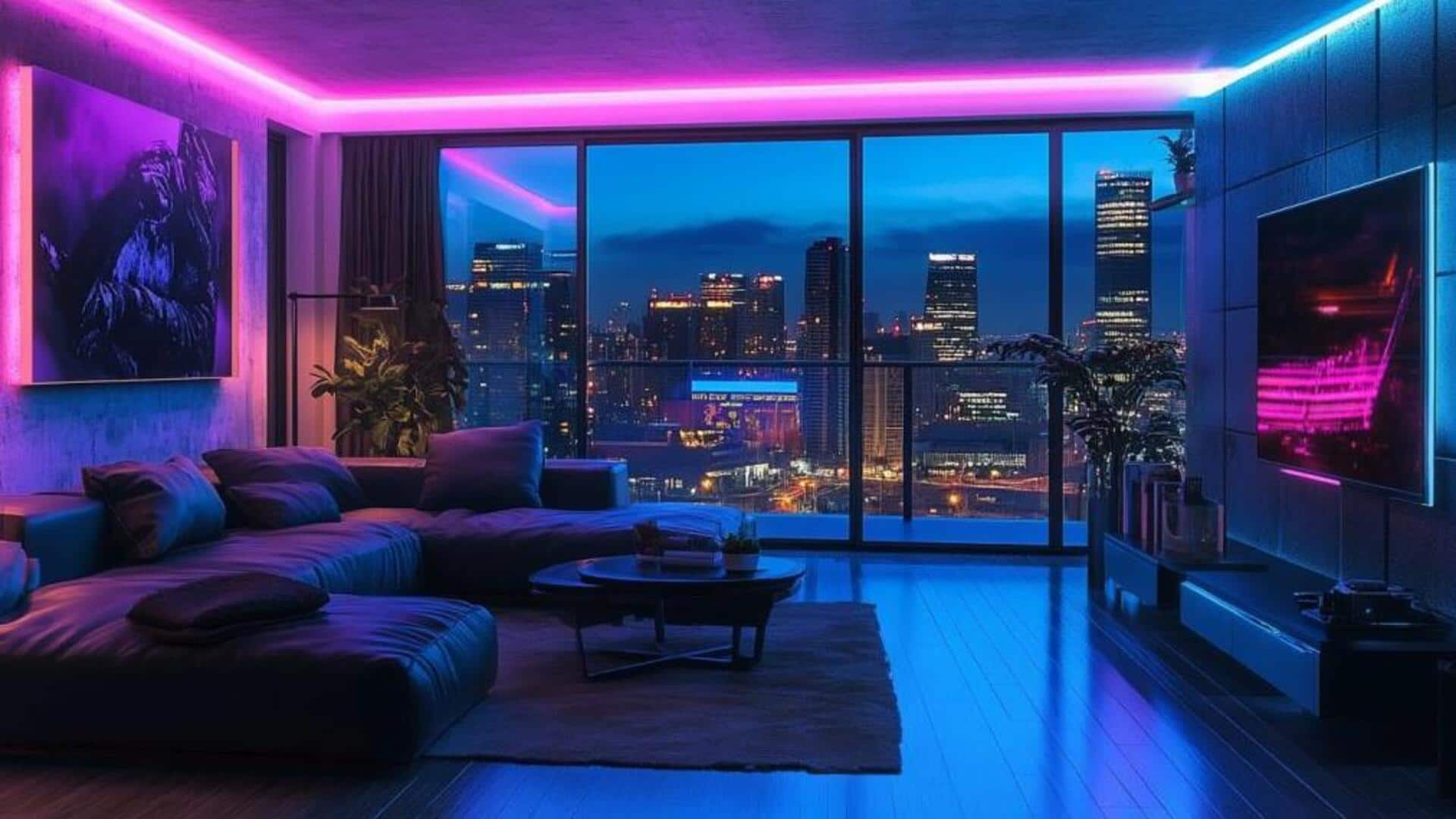 Embracing the future with cyberpunk decor