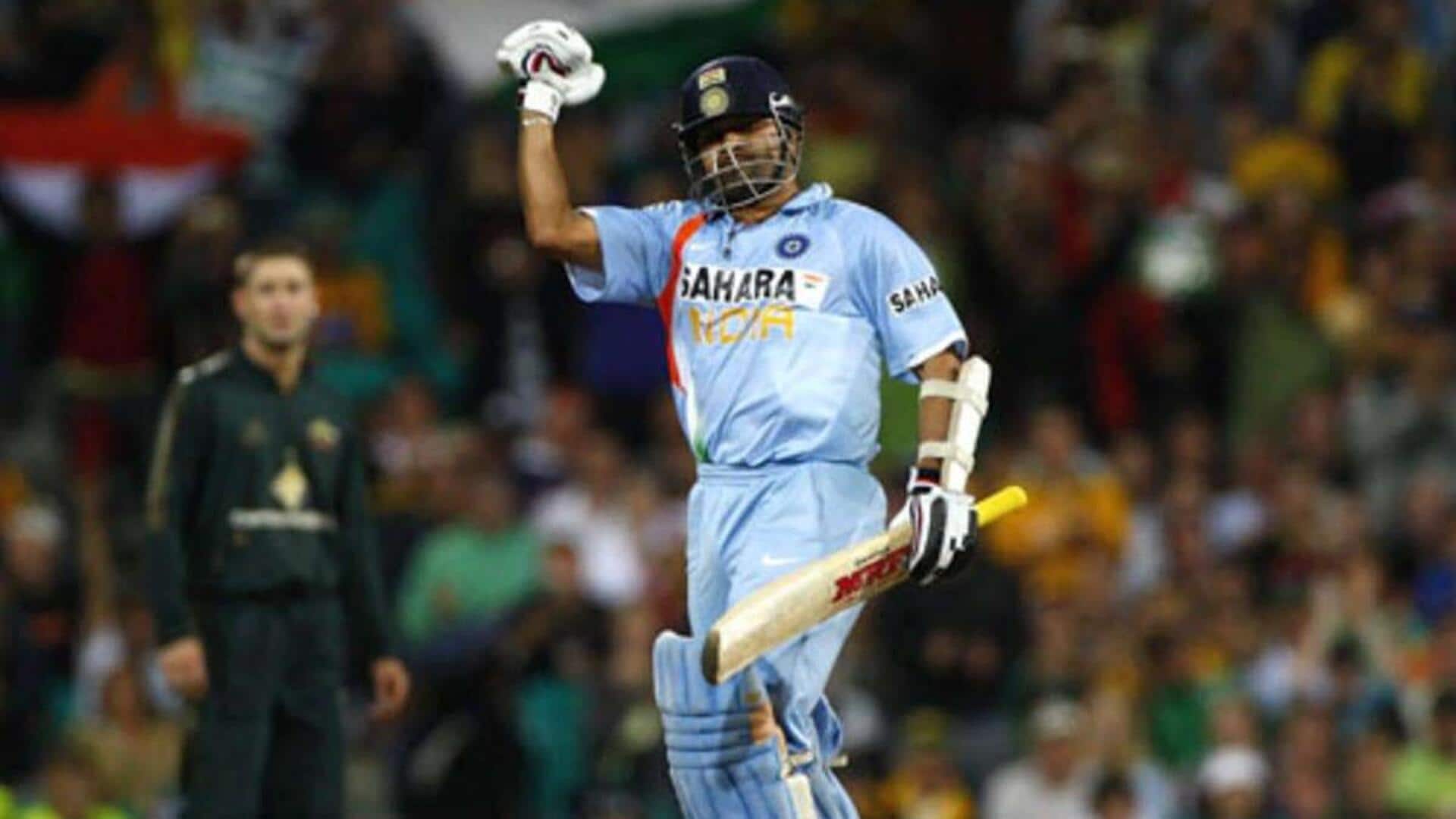 Sachin Tendulkar's ODI dominance over Australia: Notable records and stats Sachin Tendulkar's ODI dominance over Australia: Notable records and stats