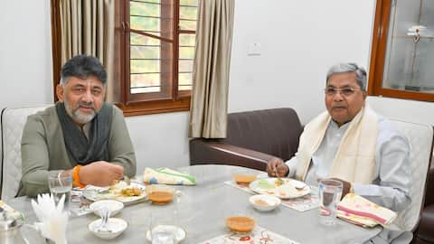 'No differences, no confusion': Siddaramaiah-DK Shivakumar's statement after breakfast meet