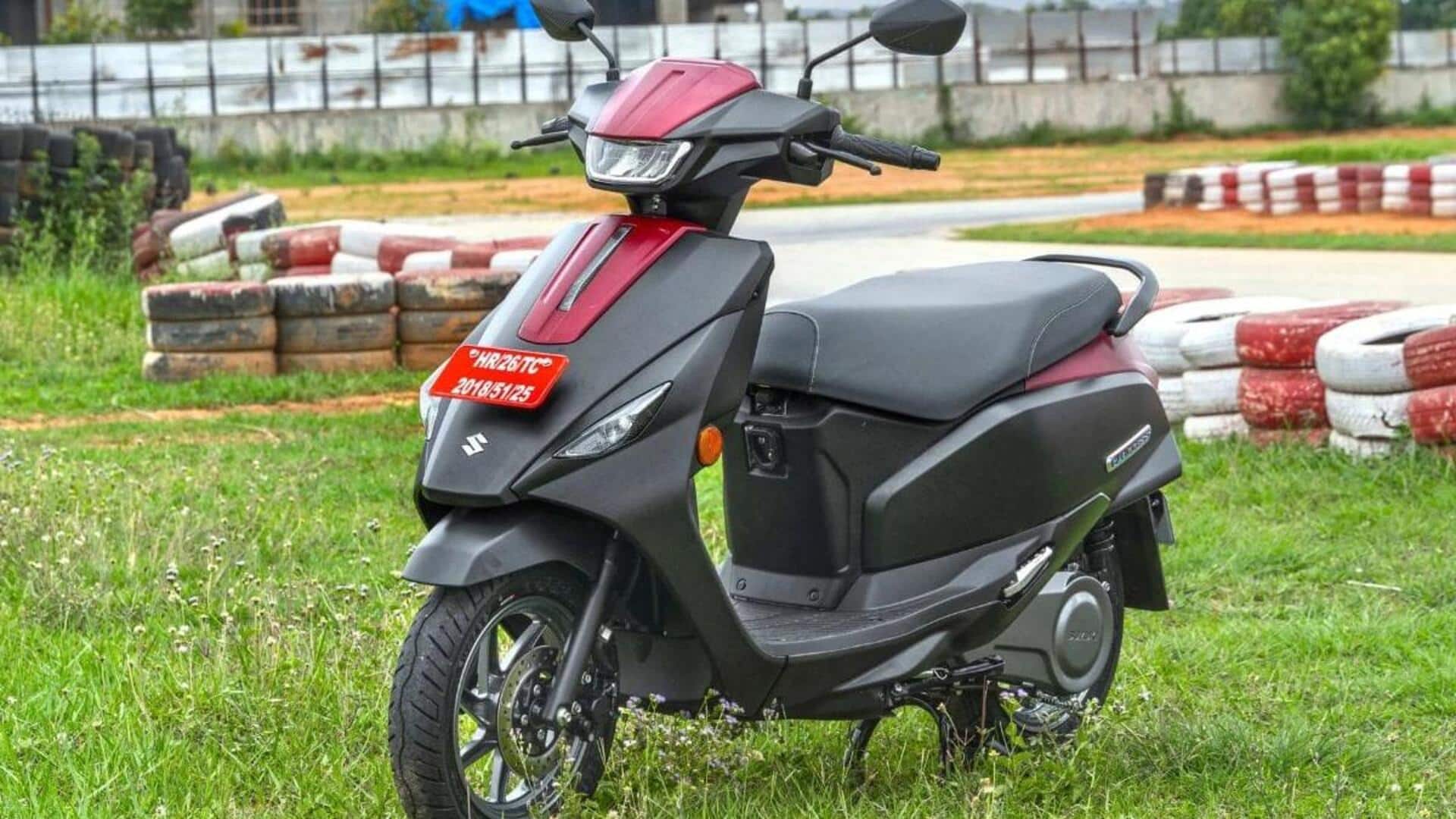 Suzuki's first e-scooter in India launched at ₹1.9L