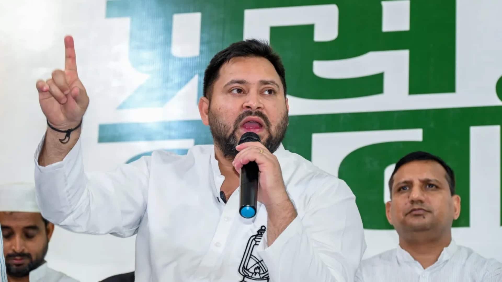 Nitish will not be CM again if NDA wins: Tejashwi Nitish will not be CM again if NDA wins: Tejashwi