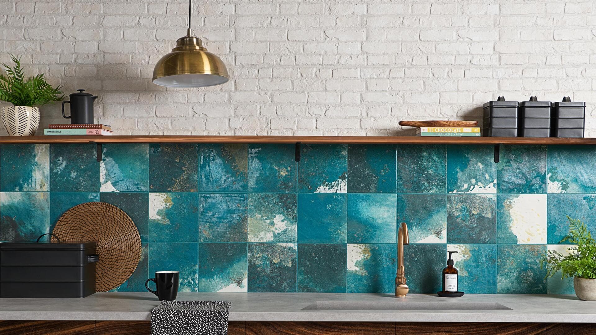 How to style your kitchen with colorful tiles