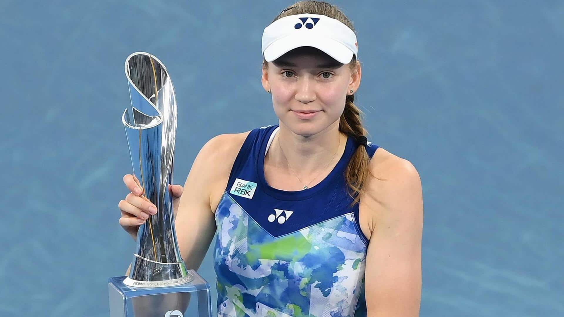 Elena Rybakina wins her second career title in Australia: Stats