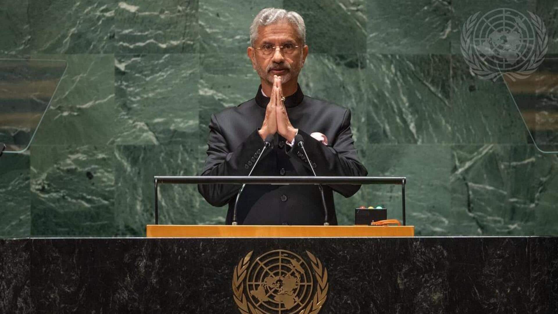 UNGA: Jaishankar calls Pakistan 'epicenter of global terrorism'
