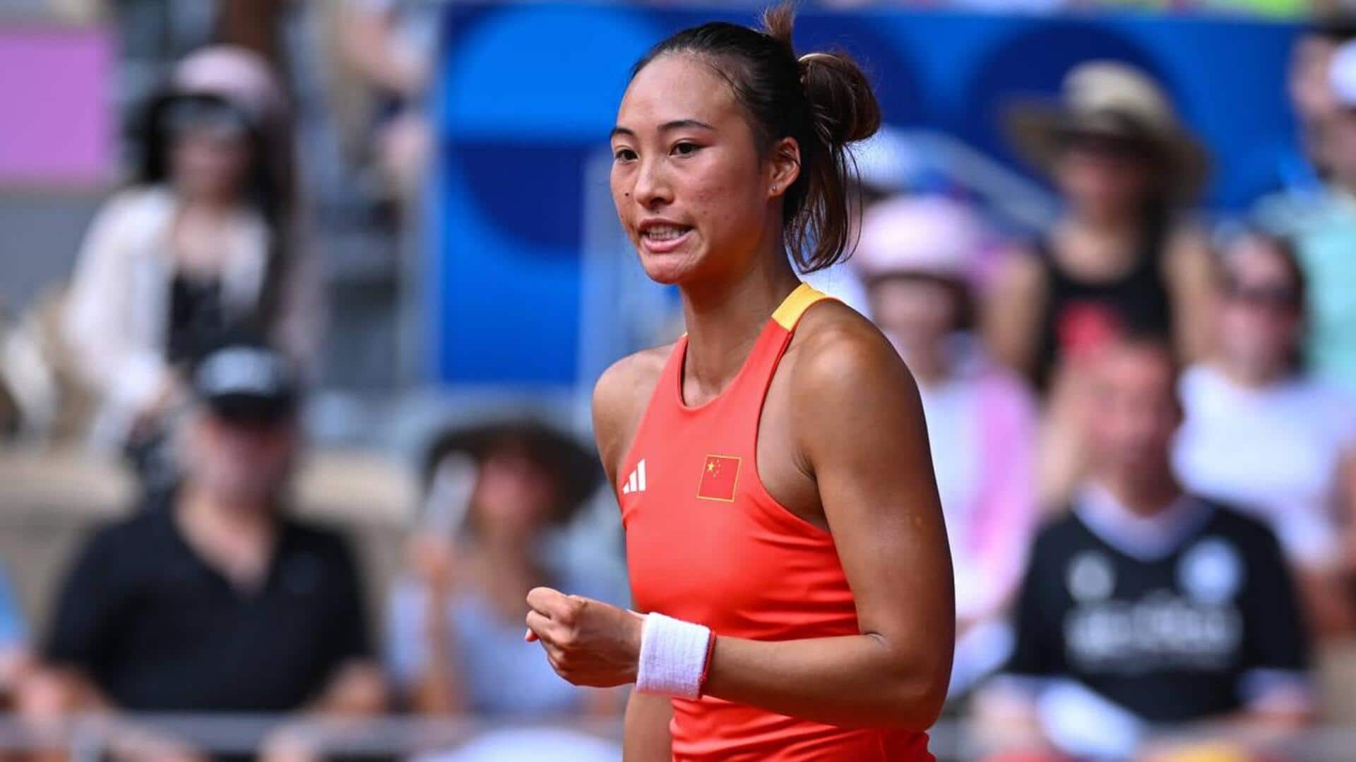 Paris Olympics: Qinwen Zheng wins gold in women's singles tennis