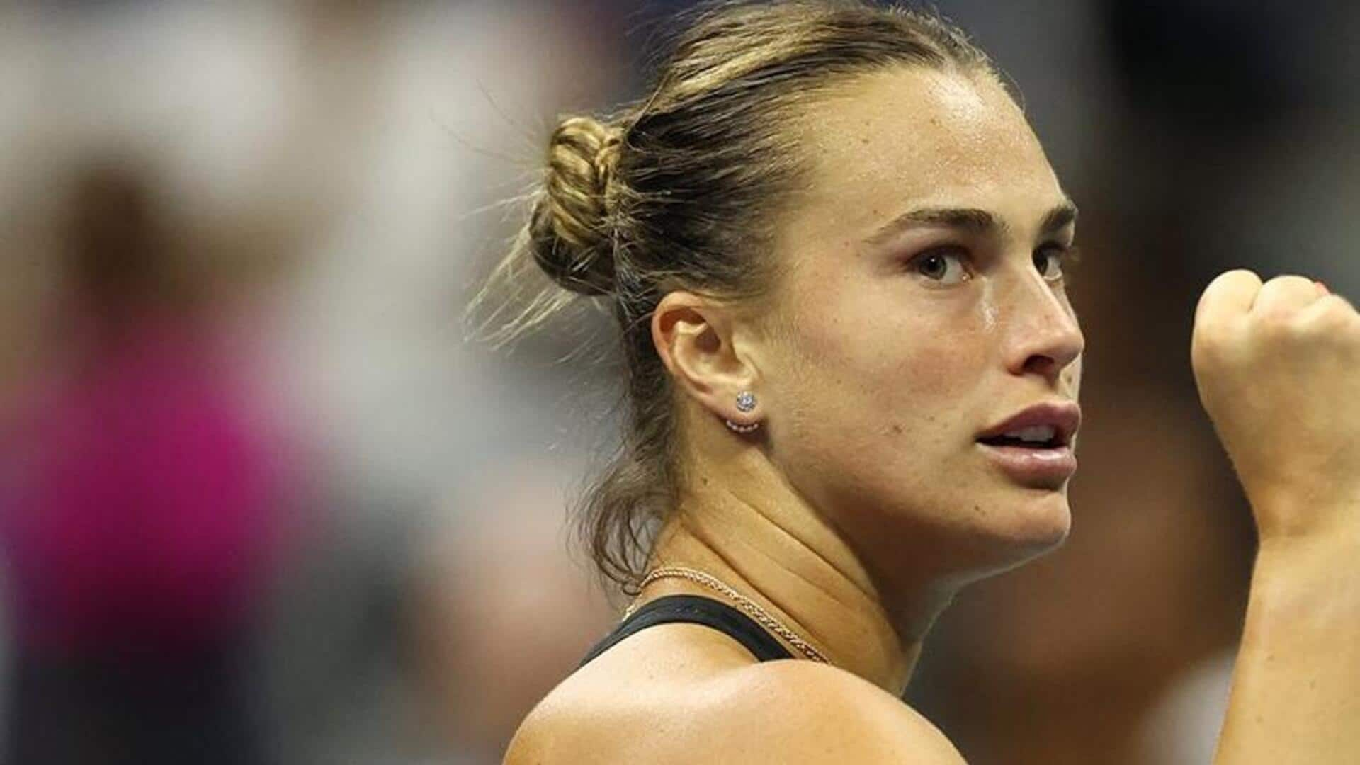 US Open 2024: Aryna Sabalenka reaches fourth successive semi-final