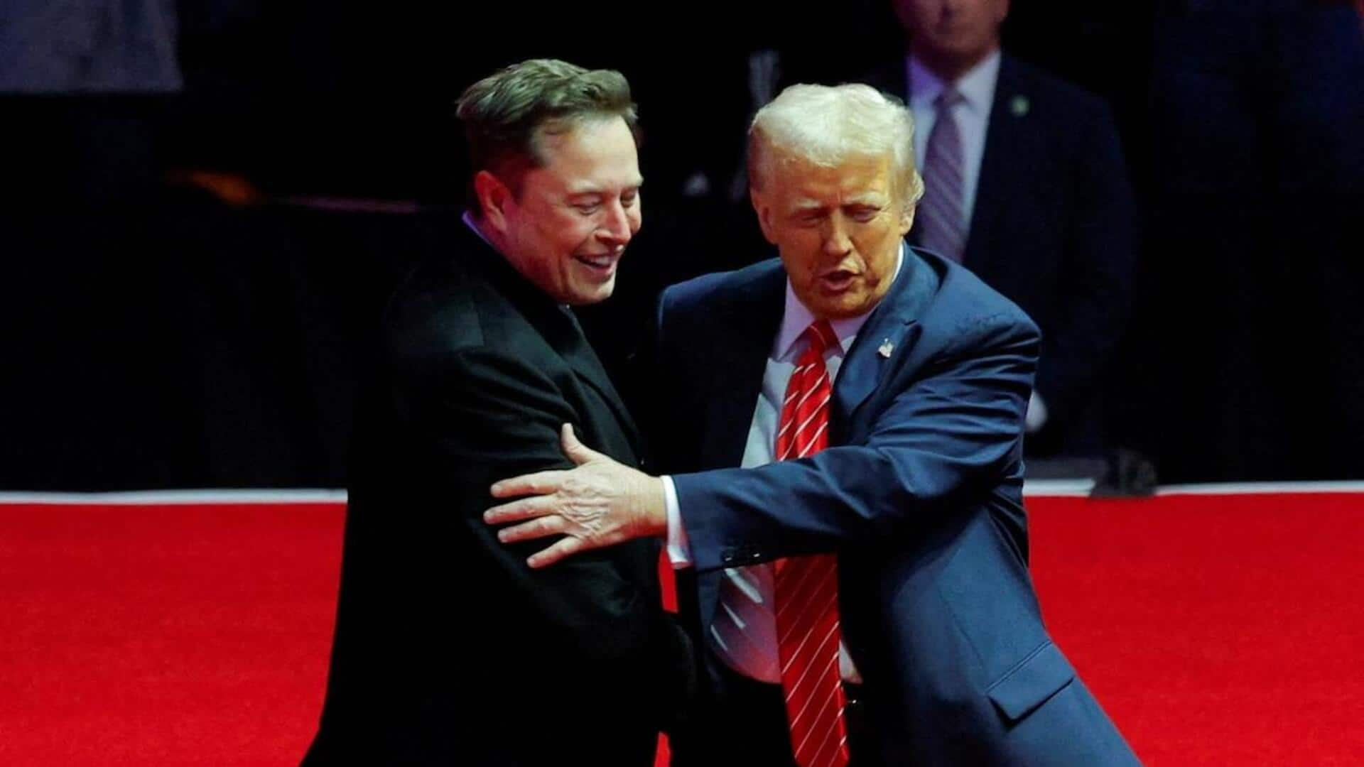 Trump says he's buying a Tesla car to support Musk