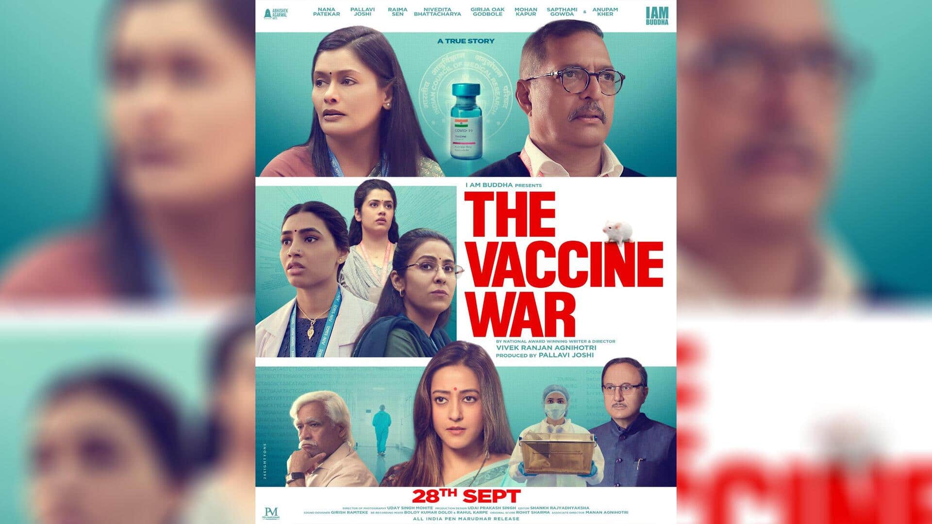First-look poster of Vivek Agnihotri's 'The Vaccine War' unveiled