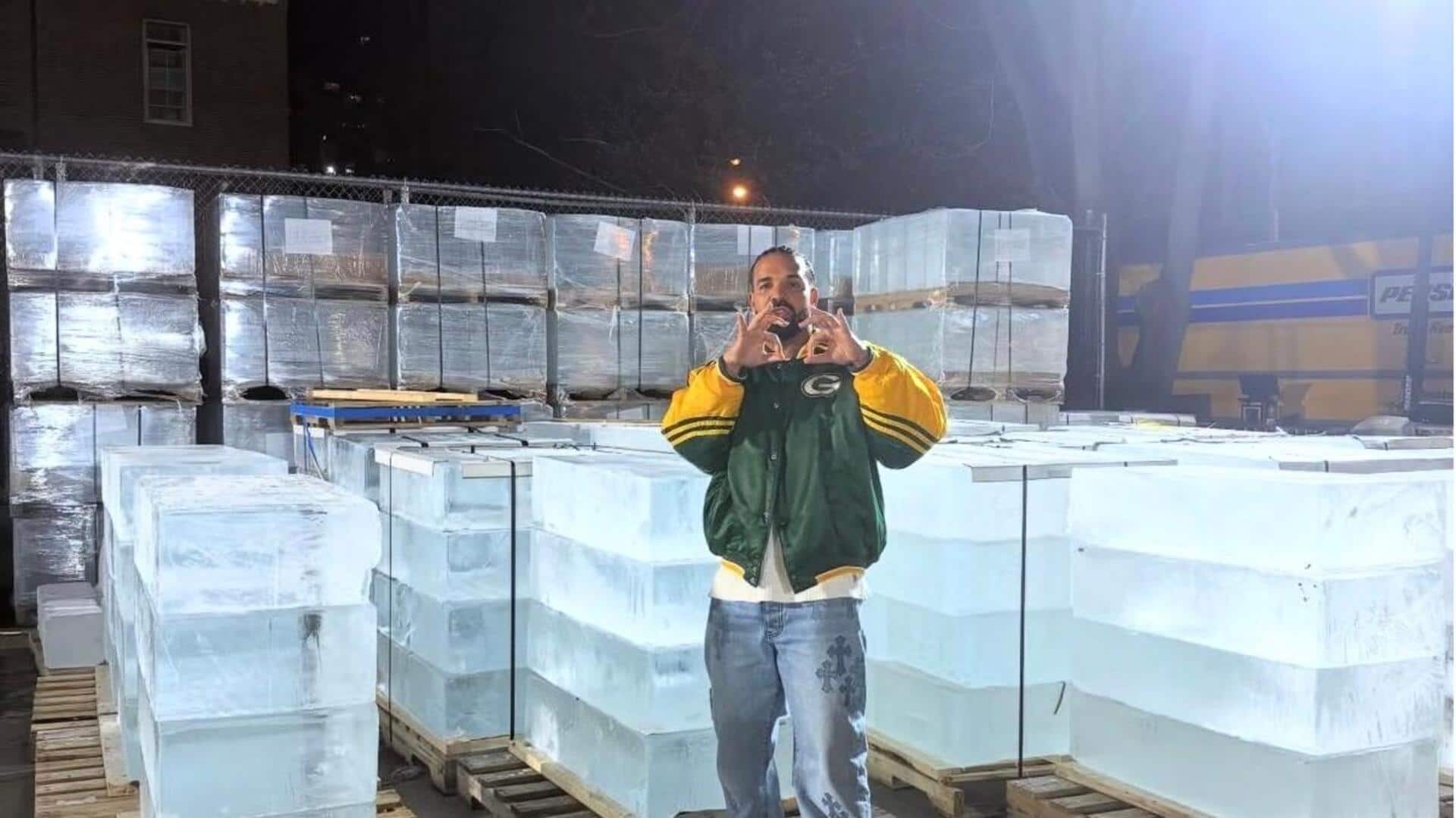 Drake pulls icy stunt to reveal 'Iceman' album release date