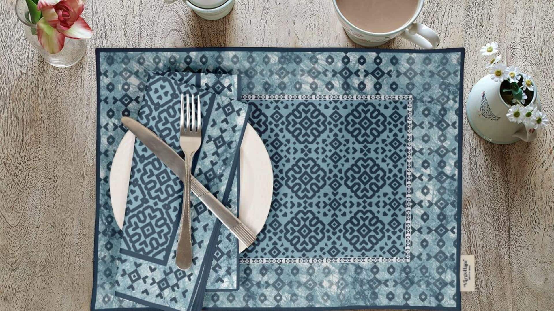 DIY: How to make batik-style placemats