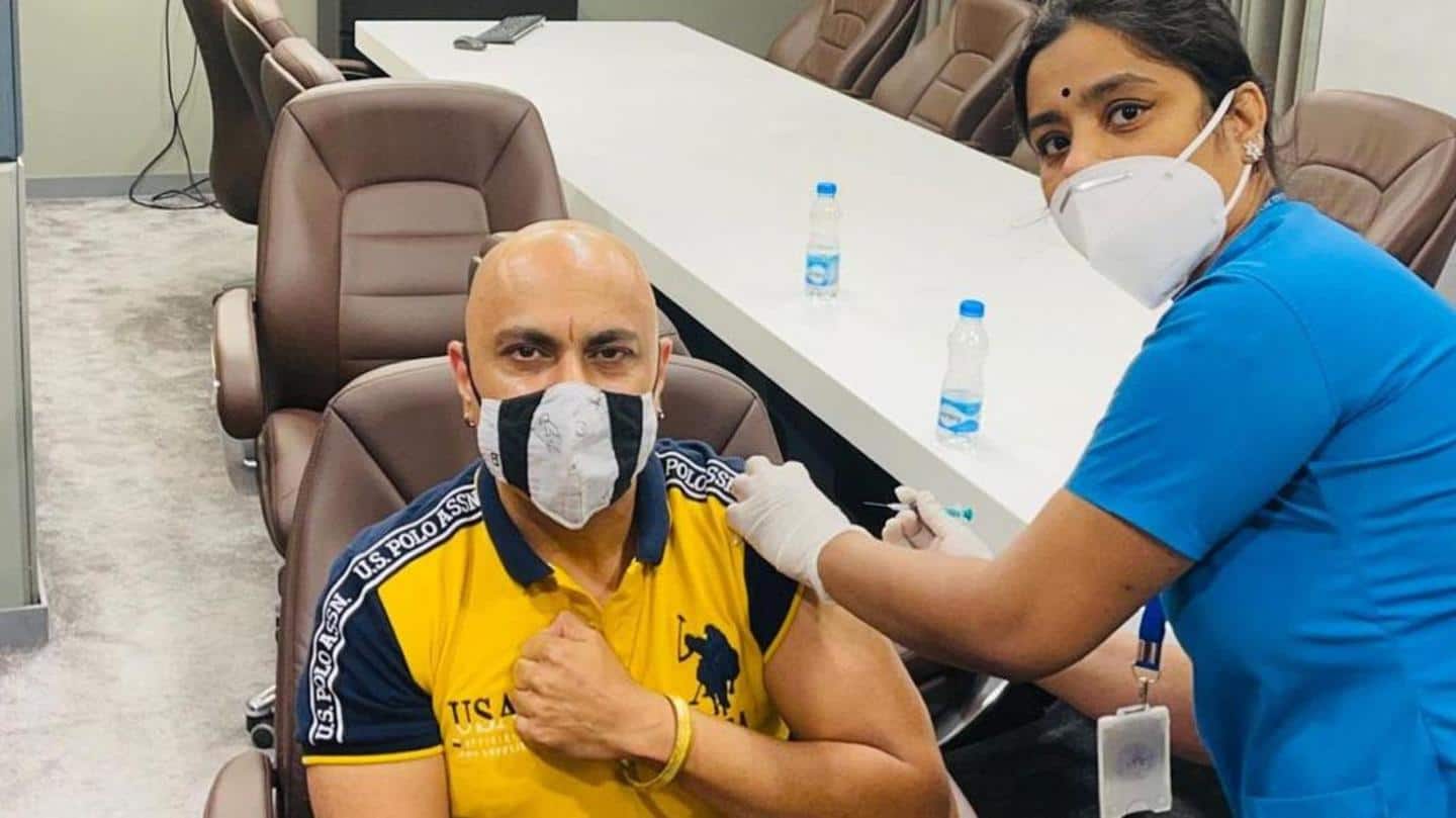 The 'Bigg Boss' contestant recently got himself vaccinated The 'Bigg Boss' contestant recently got himself vaccinated