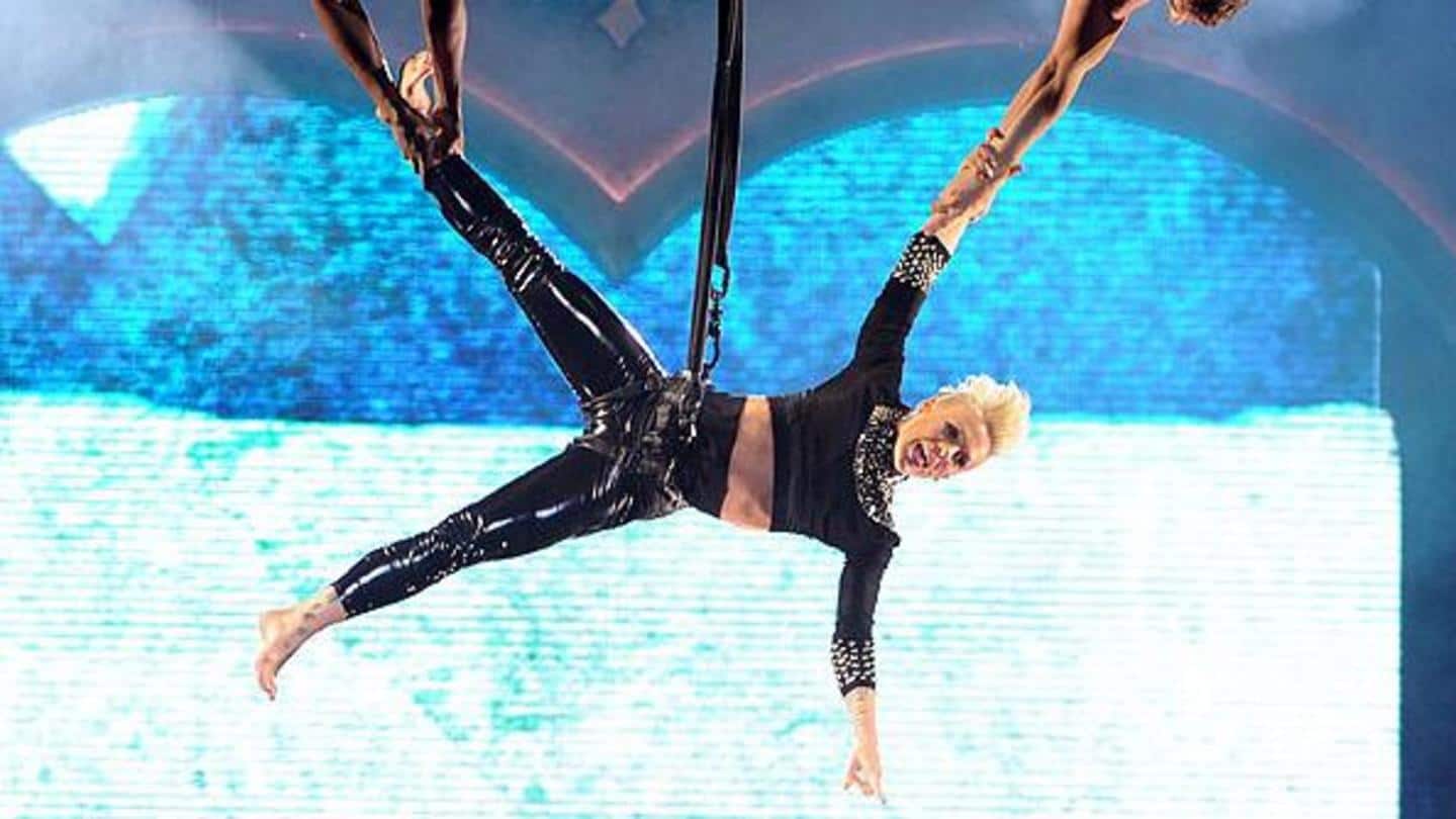 She has the grace of a Cirque du Soleil performer She has the grace of a Cirque du Soleil performer