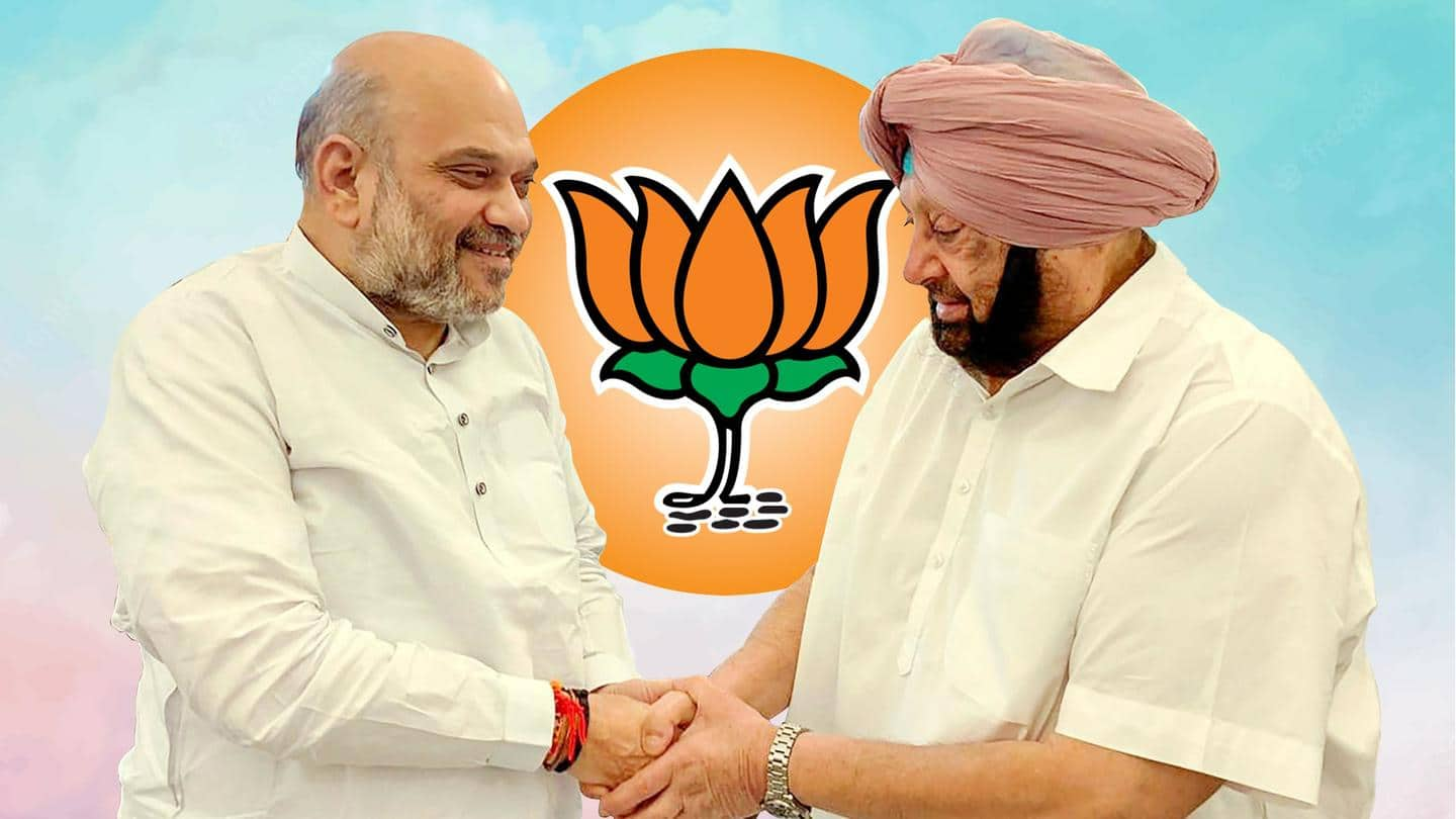 Captain Amarinder Singh joins BJP, merges his PLC party