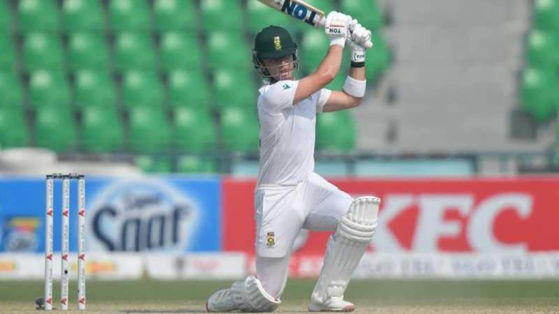 Dewald Brevis slams maiden Test half-century in Asia: Stats