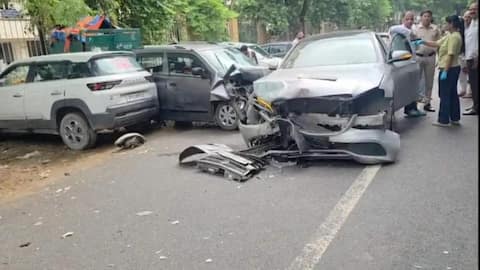 Speeding Mercedes driven by cop's son crashes, killing elderly woman 