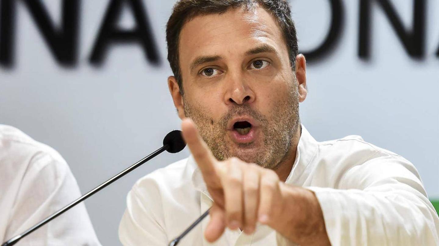 Congress criticizes project; Rahul Gandhi calls it "criminal wastage' Congress criticizes project; Rahul Gandhi calls it "criminal wastage'