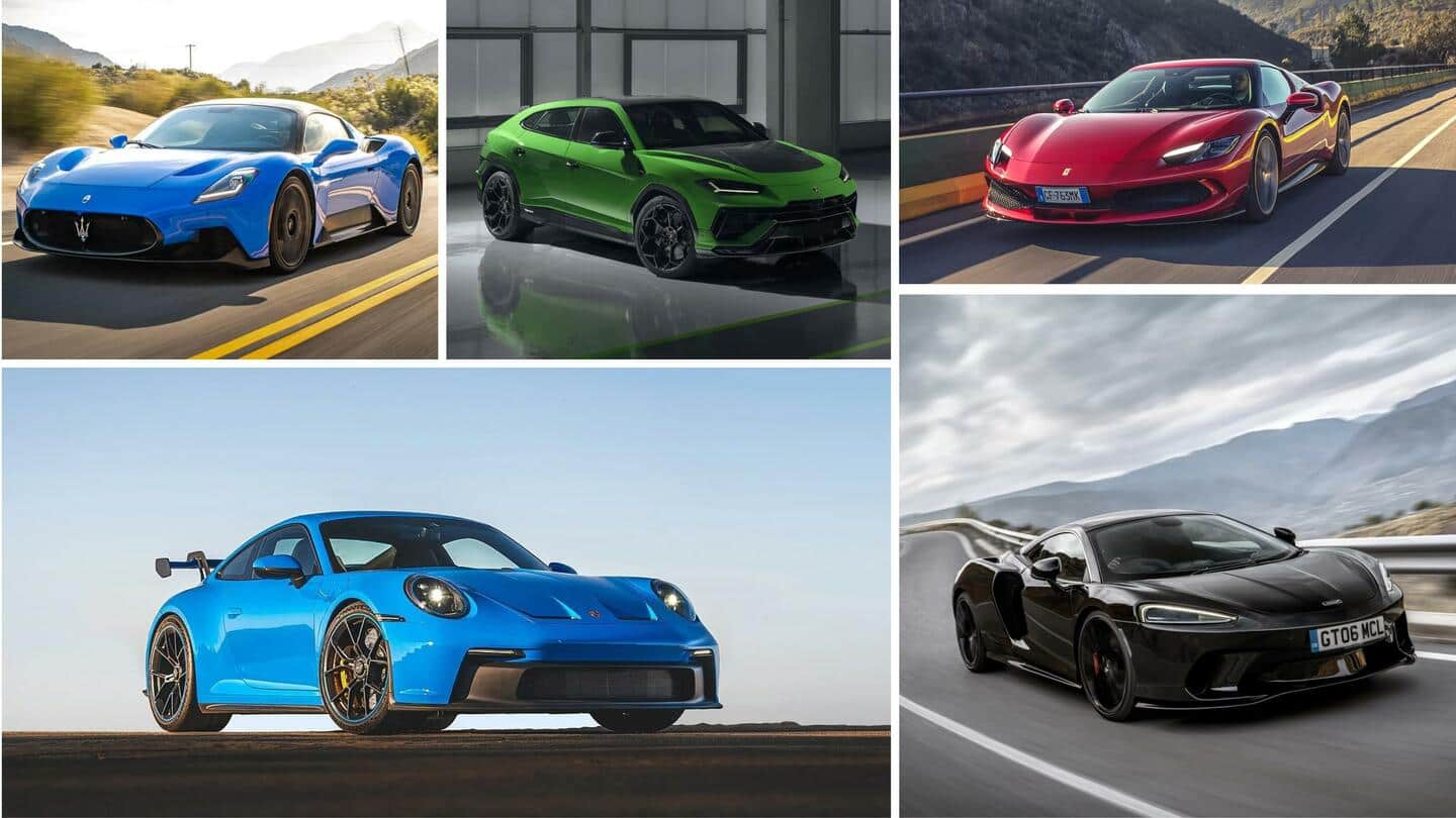#AutoBytes: Top 5 performance cars launched in India in 2022
