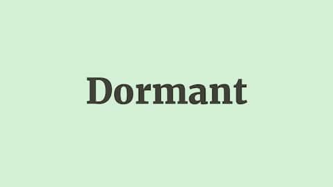 Word of the Day: Dormant