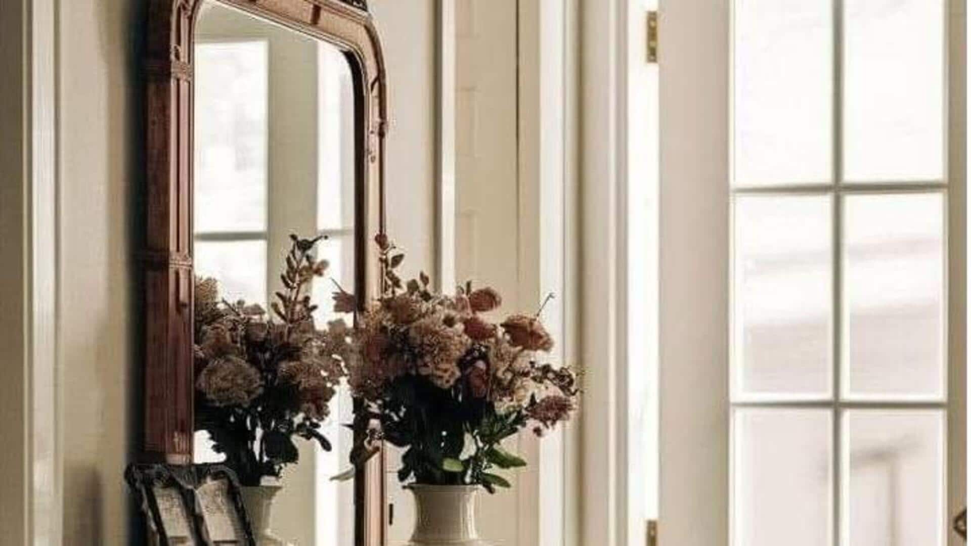 Small space? Vintage mirror is the decor hack you need!