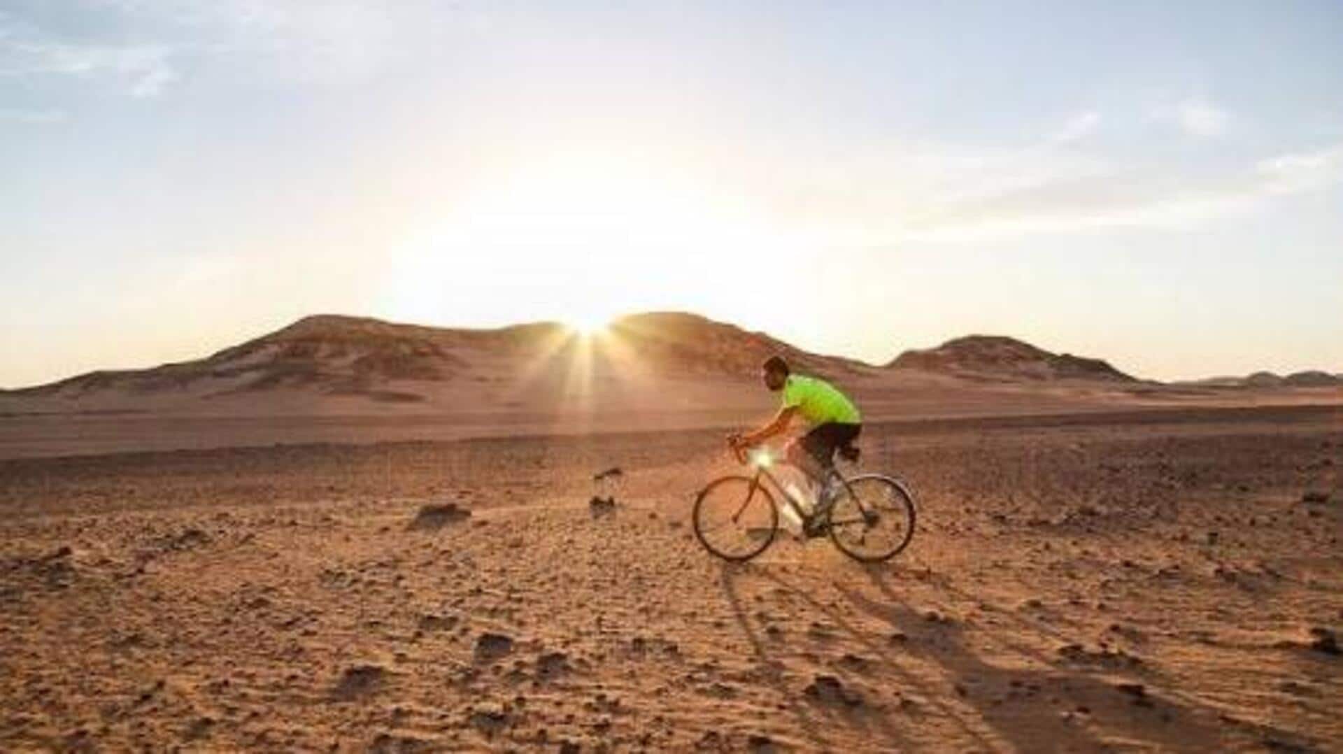 Cyclists, you must ride across the Sahara at least once 