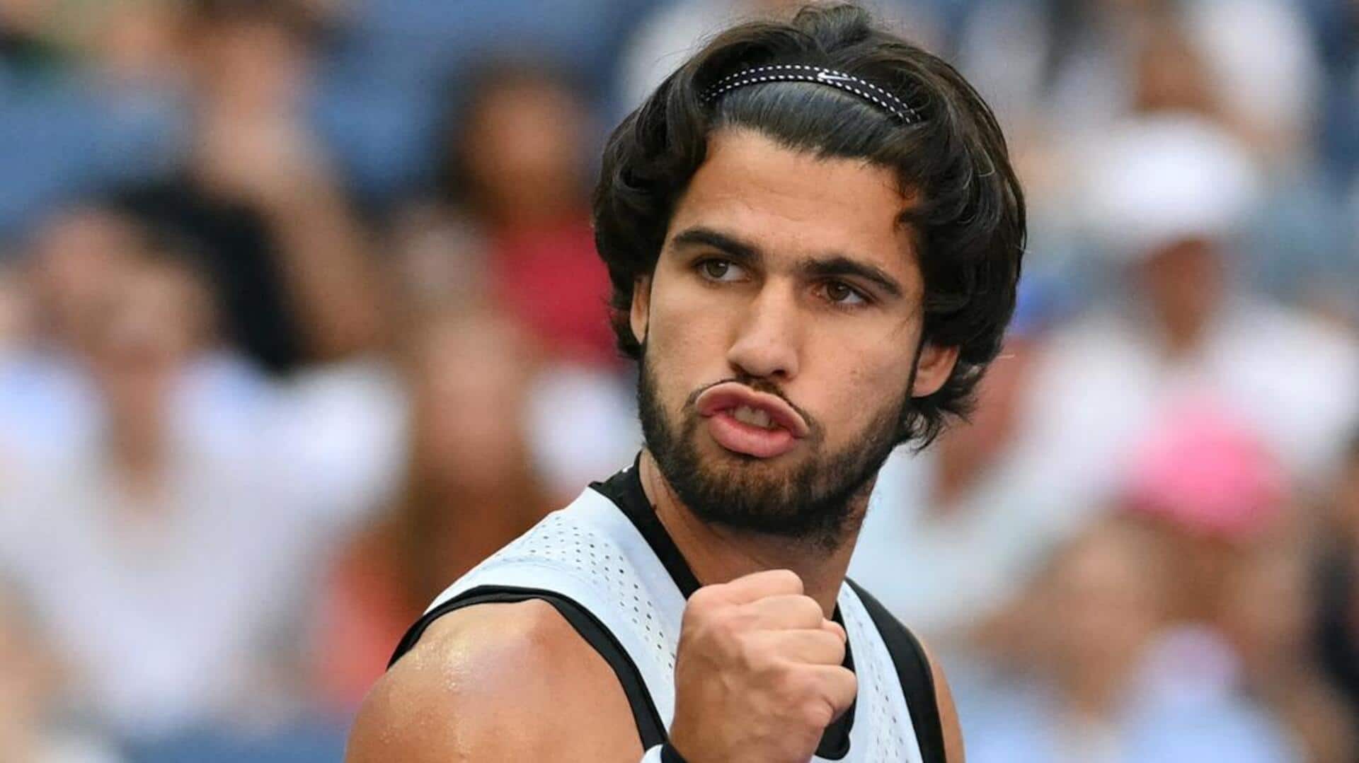 Carlos Alcaraz scripts record by reaching 15th Grand Slam quarter-final