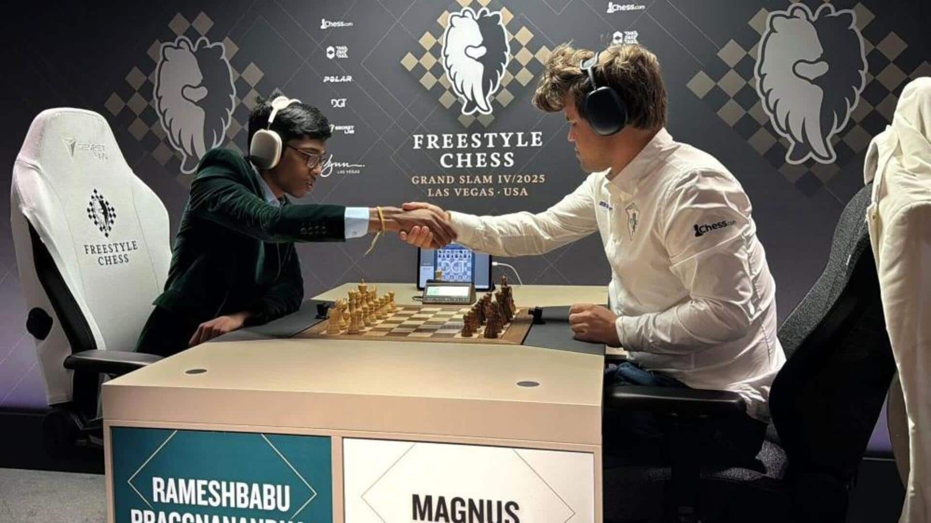Chess: Praggnanandhaa stuns Magnus Carlsen to reach Las Vegas quarter-final