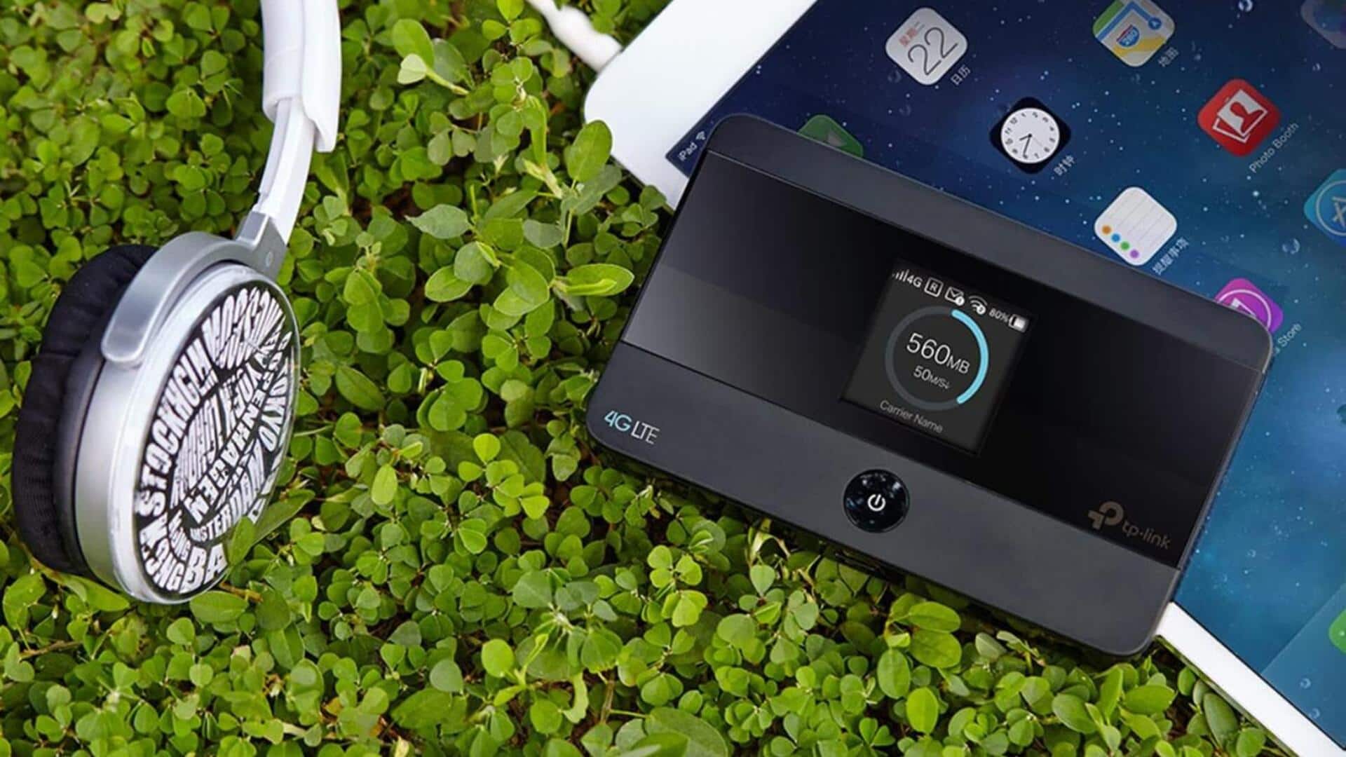 Going outdoors? Don't forget to pack a portable Wi-Fi router